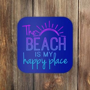 Beach The Beach Is My Happy Place Mother Day Gift Coaster