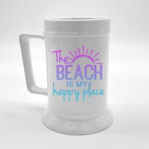 Beach The Beach Is My Happy Place Mother Day Gift Beer Stein