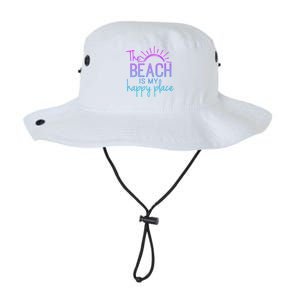 Beach The Beach Is My Happy Place Mother Day Gift Legacy Cool Fit Booney Bucket Hat