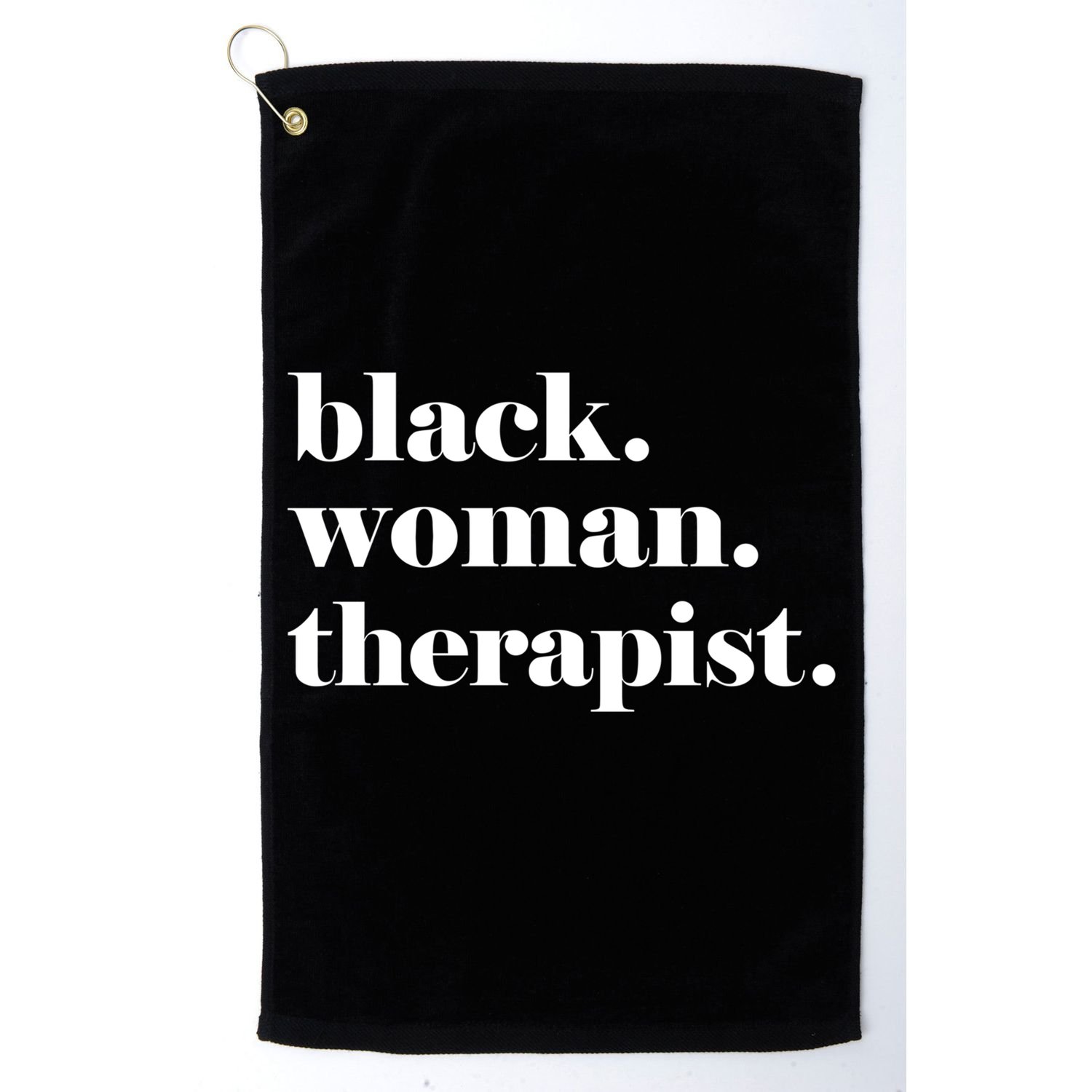 Black Therapist Black Counselor Black Therapist Gift Golf Towel