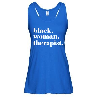 Black Therapist Black Counselor Black Therapist Gift Ladies Essential Flowy Tank
