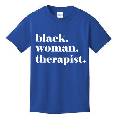 Black Therapist Black Counselor Black Therapist Gift Kids T-Shirt