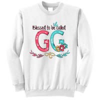 Blessed To Be Called Gg Colorful Gifts Grandma Sweatshirt