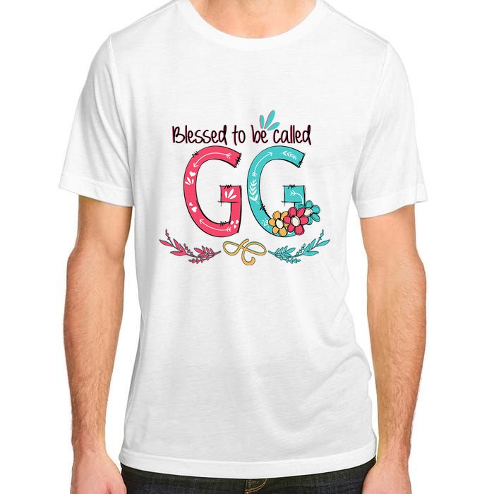 Blessed To Be Called Gg Colorful Gifts Grandma Adult ChromaSoft Performance T-Shirt