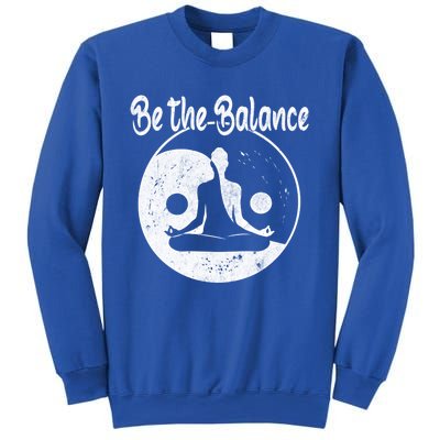 Be The Balance Meditation Namaste Yin Yan Yoga Gift Sweatshirt