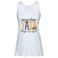 Blessed To Be Called Tata Colorful Grandma Ladies Essential Flowy Tank