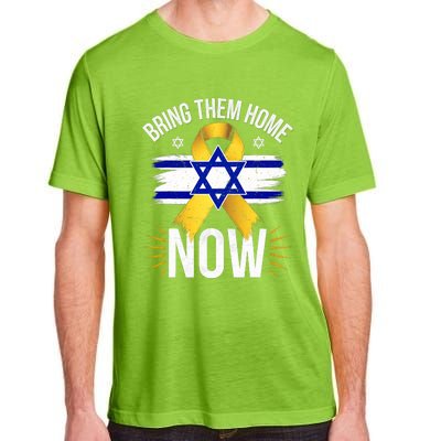 Bring Them Back Home Now Israel Flag Yellow Ribbon Adult ChromaSoft Performance T-Shirt