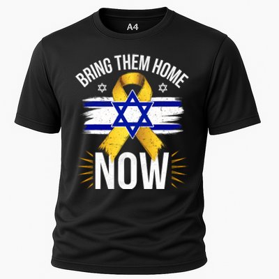 Bring Them Back Home Now Israel Flag Yellow Ribbon Cooling Performance Crew T-Shirt