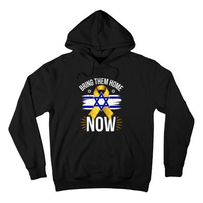 Bring Them Back Home Now Israel Flag Yellow Ribbon Hoodie