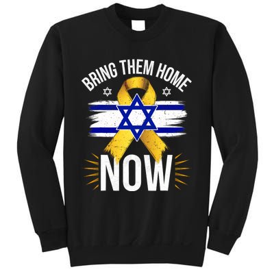 Bring Them Back Home Now Israel Flag Yellow Ribbon Sweatshirt