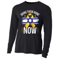 Bring Them Back Home Now Israel Flag Yellow Ribbon Cooling Performance Long Sleeve Crew