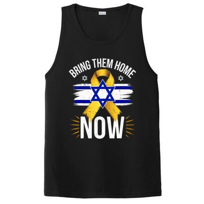 Bring Them Back Home Now Israel Flag Yellow Ribbon PosiCharge Competitor Tank