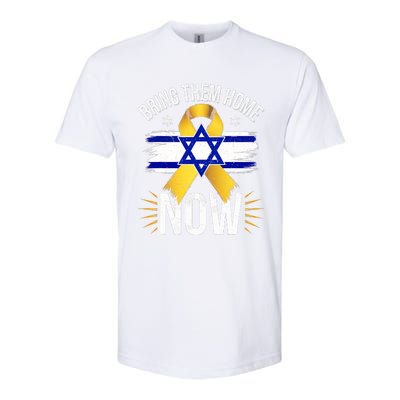 Bring Them Back Home Now Israel Flag Yellow Ribbon Softstyle® CVC T-Shirt