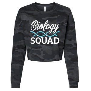 Biology Teacher Biology Student Science Lover Biologist Cropped Pullover Crew