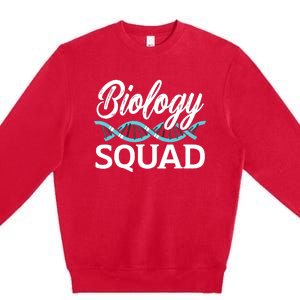 Biology Teacher Biology Student Science Lover Biologist Premium Crewneck Sweatshirt