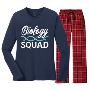 Biology Teacher Biology Student Science Lover Biologist Women's Long Sleeve Flannel Pajama Set 