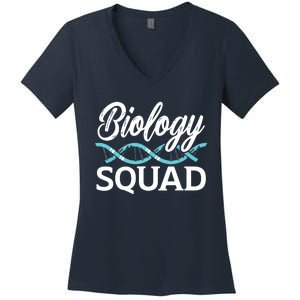 Biology Teacher Biology Student Science Lover Biologist Women's V-Neck T-Shirt