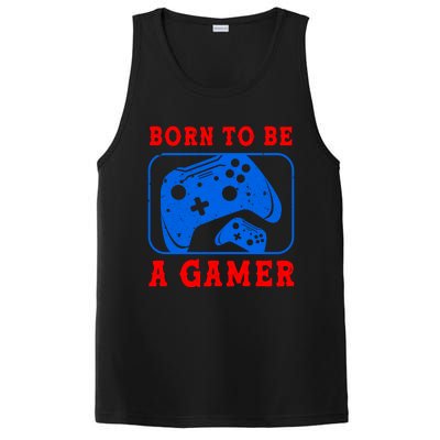 Born To Be A Gamer For Intense Visual Funny Gift PosiCharge Competitor Tank