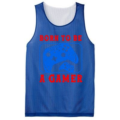 Born To Be A Gamer For Intense Visual Funny Gift Mesh Reversible Basketball Jersey Tank