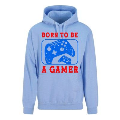 Born To Be A Gamer For Intense Visual Funny Gift Unisex Surf Hoodie