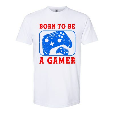 Born To Be A Gamer For Intense Visual Funny Gift Softstyle CVC T-Shirt