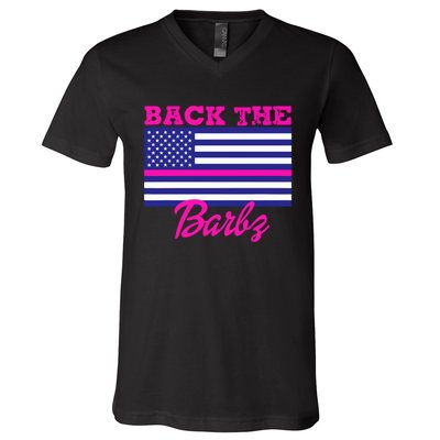 Back The Barbz V-Neck T-Shirt