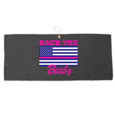 Back The Barbz Large Microfiber Waffle Golf Towel