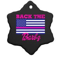 Back The Barbz Ceramic Star Ornament