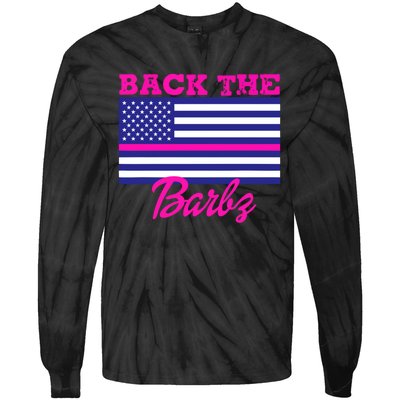 Back The Barbz Tie-Dye Long Sleeve Shirt