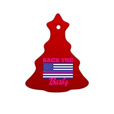 Back The Barbz Ceramic Tree Ornament