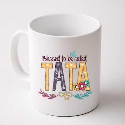 Blessed To Be Called Tata Colorful Grandma Gifts Coffee Mug