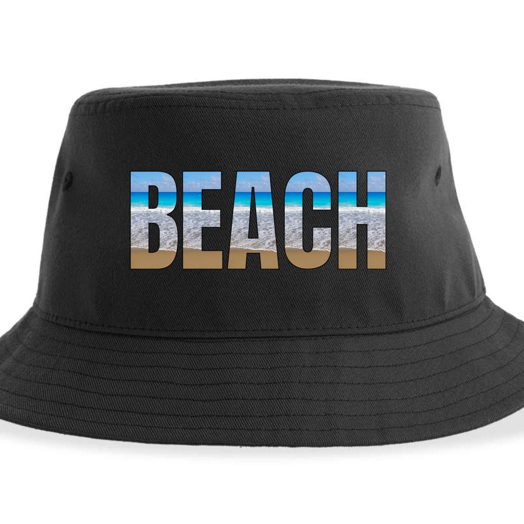 Beach The Beach Is My Happy Place Life Is Better At Beach Great Gift Sustainable Bucket Hat