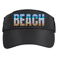 Beach The Beach Is My Happy Place Life Is Better At Beach Great Gift Adult Drive Performance Visor