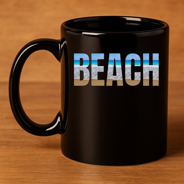 Beach The Beach Is My Happy Place Life Is Better At Beach Great Gift 11oz C Handle Ceramic Mug