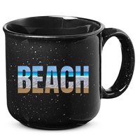 Beach The Beach Is My Happy Place Life Is Better At Beach Great Gift 15oz Campfire Ceramic Mug
