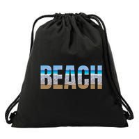 Beach The Beach Is My Happy Place Life Is Better At Beach Great Gift Drawstring Bag