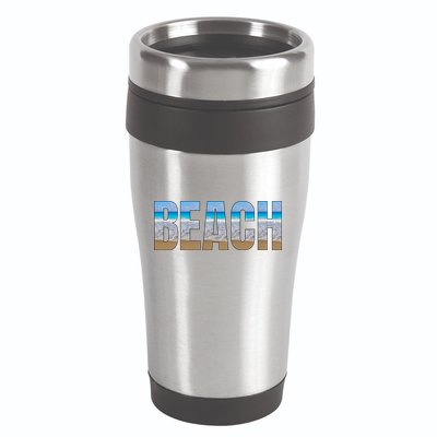 Beach The Beach Is My Happy Place Life Is Better At Beach Great Gift 16oz Travel Tumbler