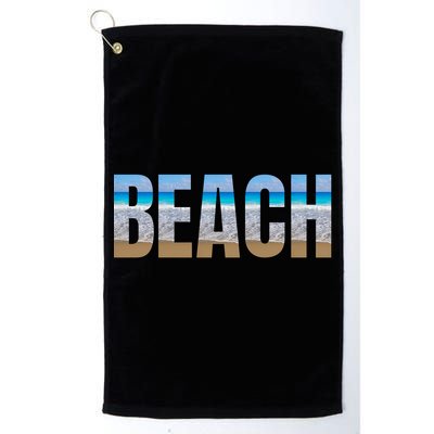 Beach The Beach Is My Happy Place Life Is Better At Beach Great Gift Golf Towel