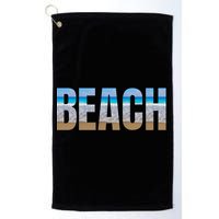 Beach The Beach Is My Happy Place Life Is Better At Beach Great Gift Golf Towel