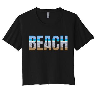 Beach The Beach Is My Happy Place Life Is Better At Beach Great Gift Crop Top