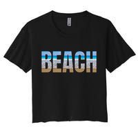 Beach The Beach Is My Happy Place Life Is Better At Beach Great Gift Crop Top