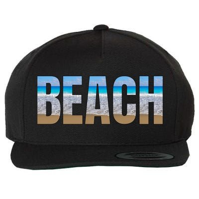 Beach The Beach Is My Happy Place Life Is Better At Beach Great Gift Wool Snapback Cap