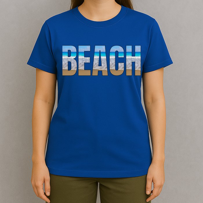 Beach The Beach Is My Happy Place Life Is Better At Beach Great Gift T-Shirt