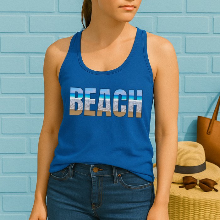 Beach The Beach Is My Happy Place Life Is Better At Beach Great Gift Womens Tank Top