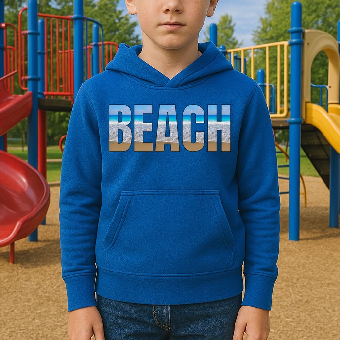 Beach The Beach Is My Happy Place Life Is Better At Beach Great Gift Kids Hoodie