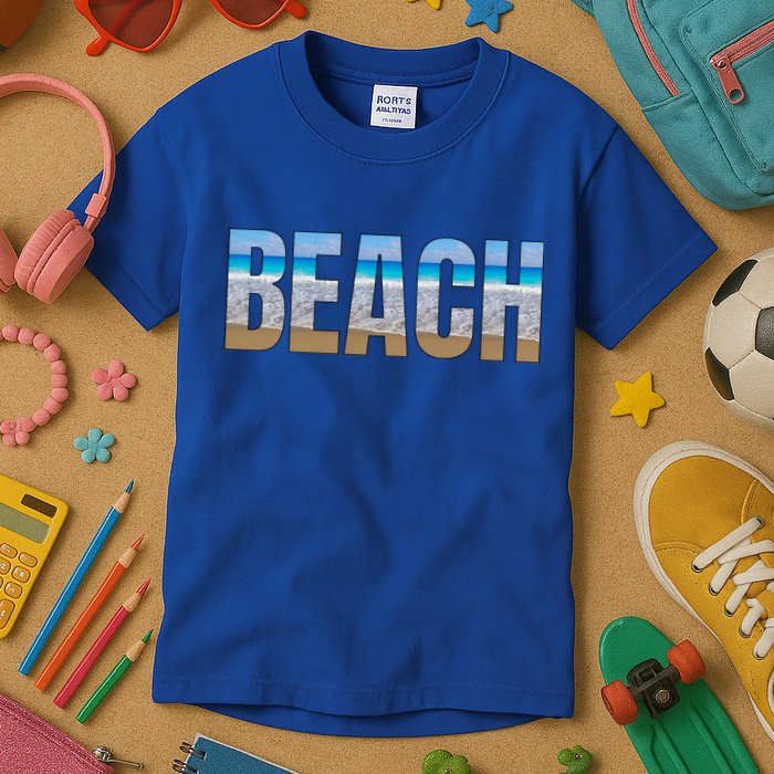 Beach The Beach Is My Happy Place Life Is Better At Beach Great Gift Kids T-Shirt