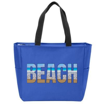 Beach The Beach Is My Happy Place Life Is Better At Beach Great Gift Zip Tote Bag