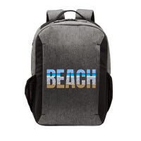 Beach The Beach Is My Happy Place Life Is Better At Beach Great Gift Vector Backpack