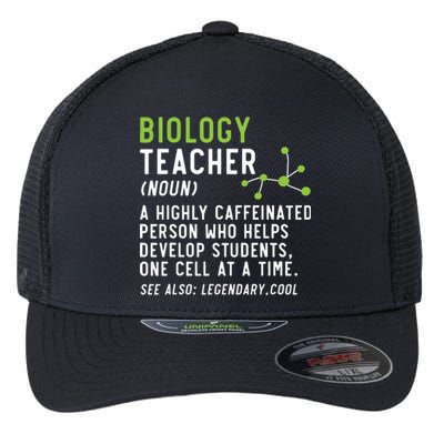 Biology Teacher Biology Student Science Lover Biologist Flexfit Unipanel Trucker Cap