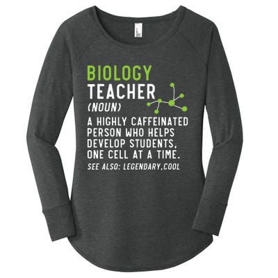 Biology Teacher Biology Student Science Lover Biologist Women's Perfect Tri Tunic Long Sleeve Shirt